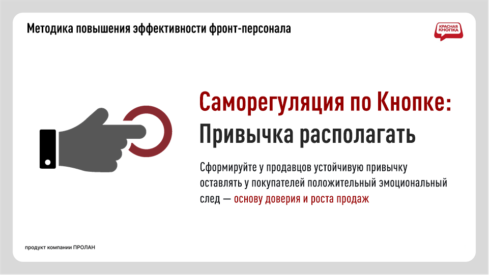 Саморегуляция по Кнопке: Привычка располагать